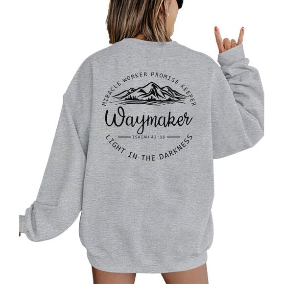 Tops - Women’s Christian Sweatshirt Soft Cotton Blend Long Sleeve Religion Faith